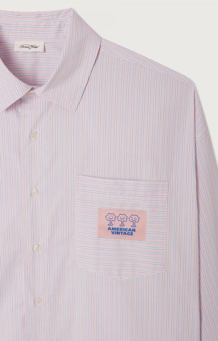 American Vintage Soabird Langarmhemd Herren rosa gestreift – Produktansicht 2